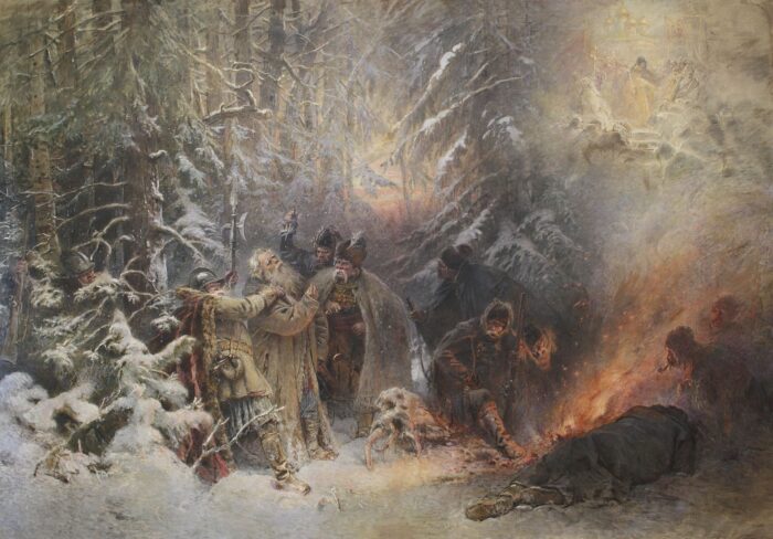 "Иван Сусанин", 1914 г. Худ. Константин Маковский