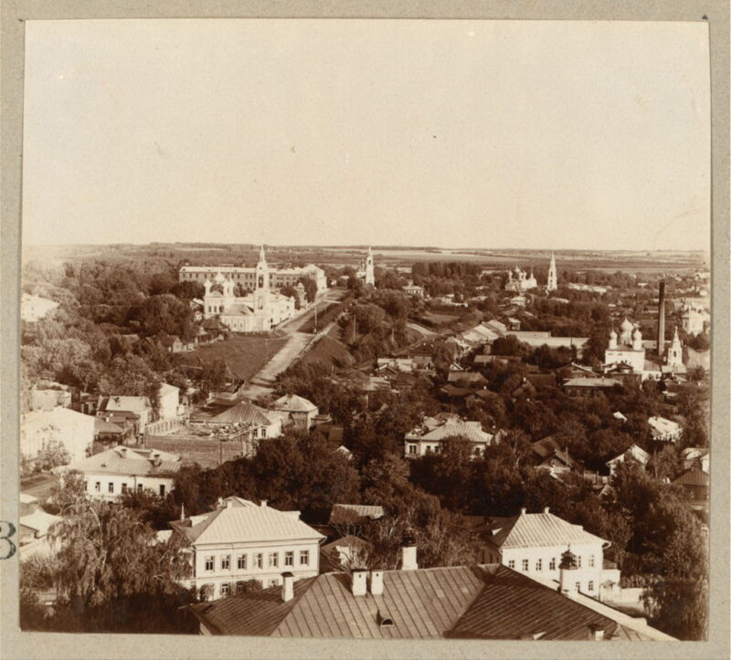 Кострома. Вид с колокольни собора на город с запада. 1910