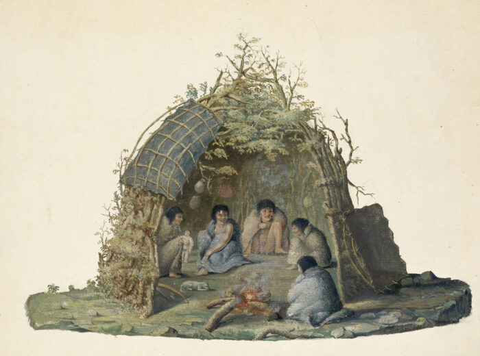 «Жители Огненной Земли», худ. Александр Бьюкен, 1769 г.