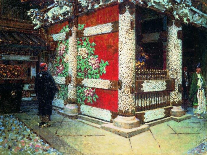 "Шинтоистский храм в Никко", худ. В. Верещагин, 1903