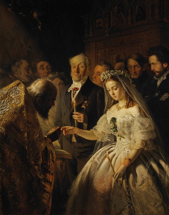 "Неравный брак", худ. Василий Пукирев, 1862
