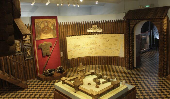  Макет Албазинского острога в Амурском областном краеведческом музее