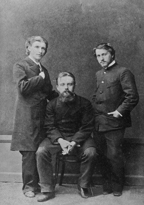 М. Врубель, В. Дервиз, В. Серов. 1883-1884 гг.