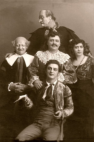 Исполнители главных партий в день премьеры в Большом театре в 1913 году