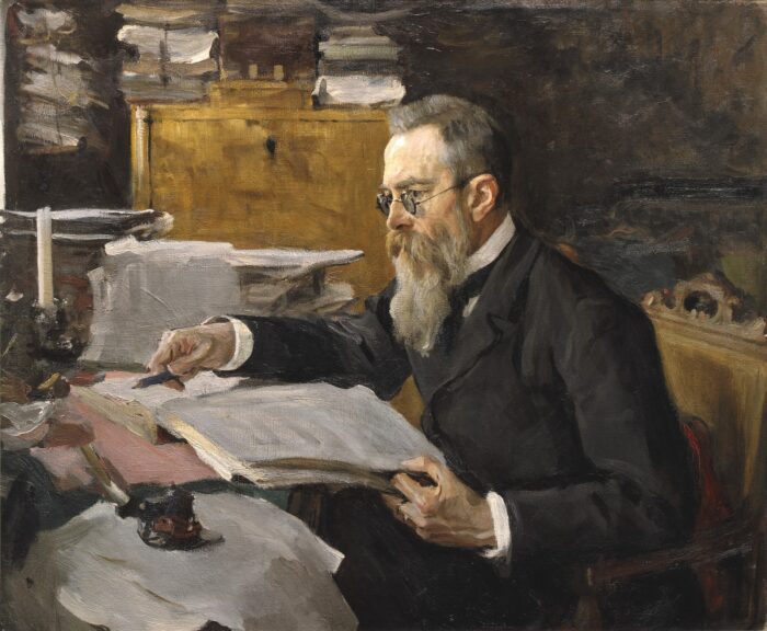 "Портрет Н. А. Римского-Корсакова", худ. В. А. Серов, 1898