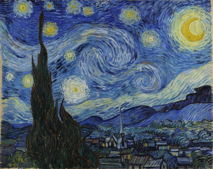 Звездная ночь, художник Винсент Ван Гог