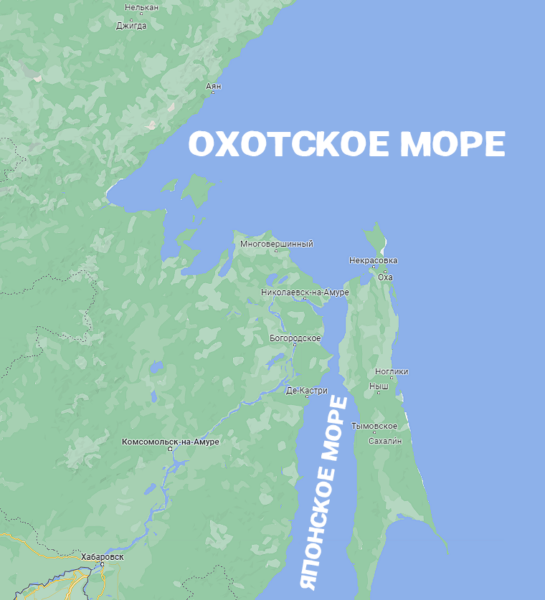Хабаровский край на карте