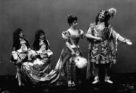 Павел Гердт и Карлотта Брианца в первой постановке балета "Спящая красавица", 1890