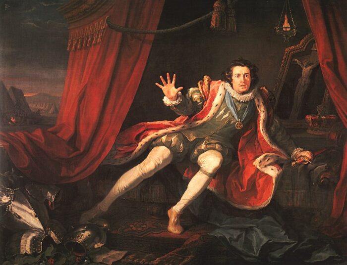 "Дэвид Гаррик в роли Ричарда III", худ. У. Хограт, 1745