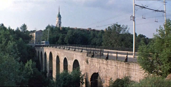 Калужский Каменный мост в фильме "Москва - Кассиопея", 1974