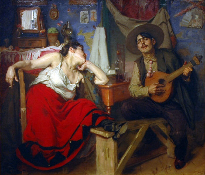 "Фаду", худ. Жузе Мальоа, 1910