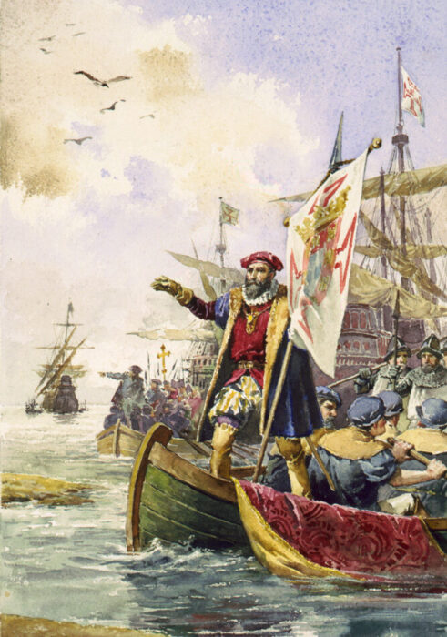 Васко да Гама прибывает в Каликут 20 мая 1498 года