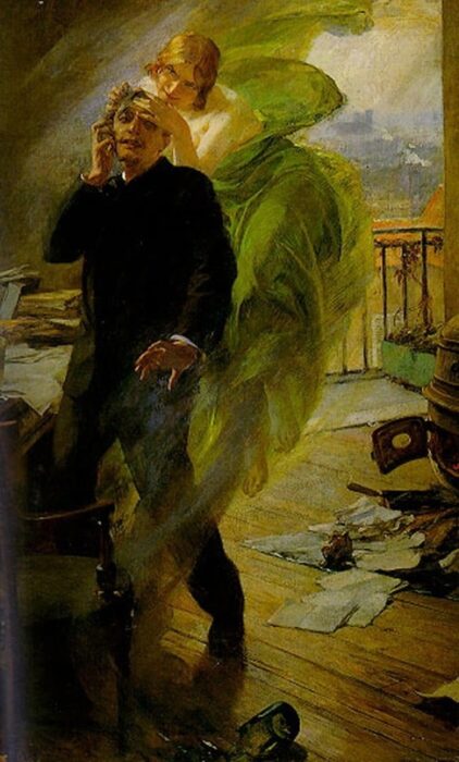 "Зелёная муза", худ. Альберт Меньян, 1895