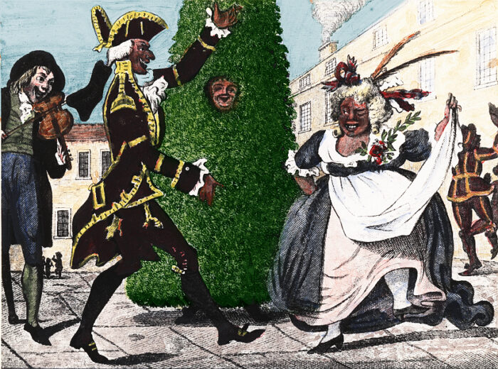 Гравюра 1795 года с изображением Джека в зелени