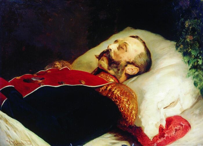 "Портрет Александра II на смертном одре", худ. Константин Маковский