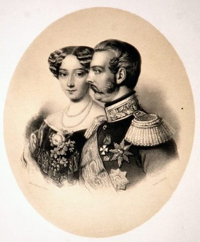 Цесаревич Александр Николаевич и Мария Александровна, 1840-е