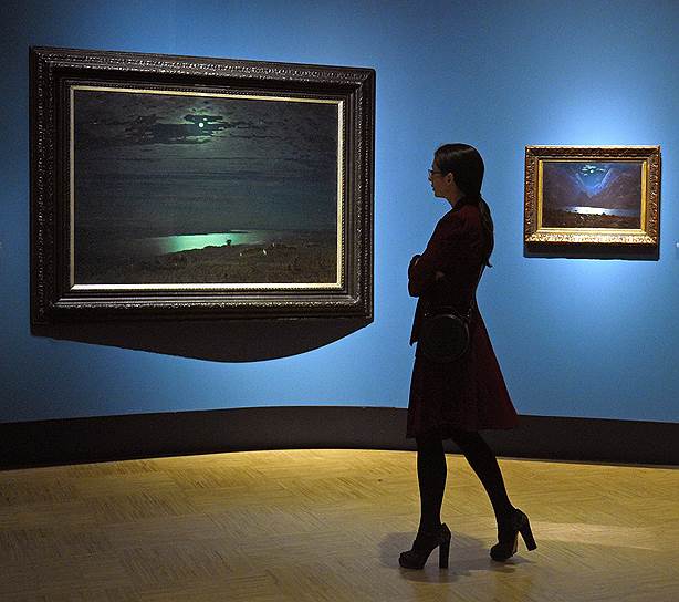 Картина "Лунная ночь на Днепре" в Государственном Русском музее