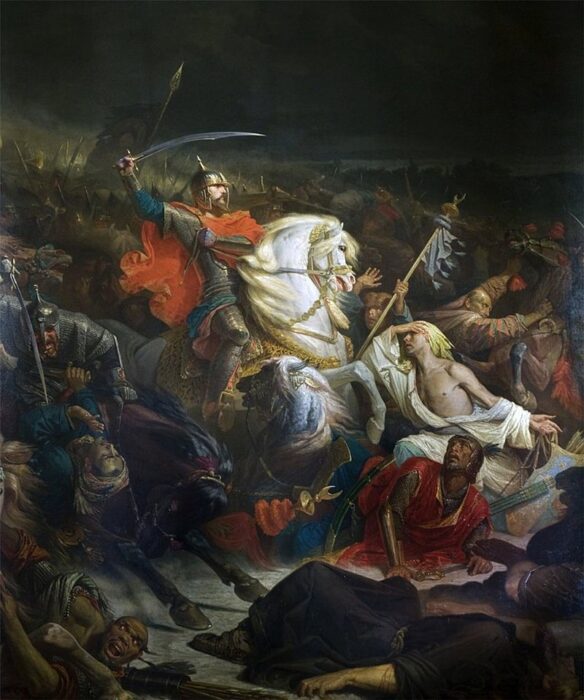 "Куликовская битва",худ. Адольф Ивон, 1859 год