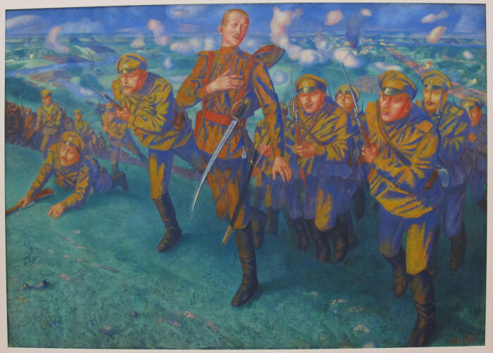 "На линии огня", худ. К. Петров-Водкин, 1916 год