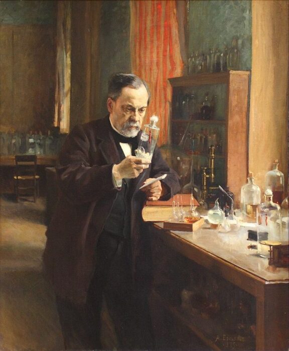 "Портрет Луи Пастера", худ. Альберт Эдельфельт, 1885 