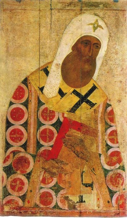 Митрополит Пётр, икона XV века