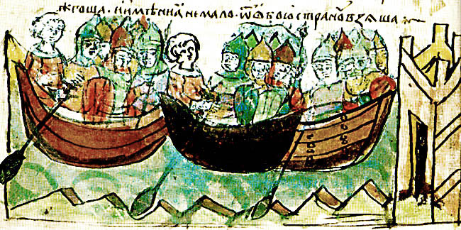Поход Игоря. Иллюстрация из Радзивилловской летописи