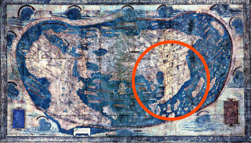 Карта мира Мартелла 1490 года