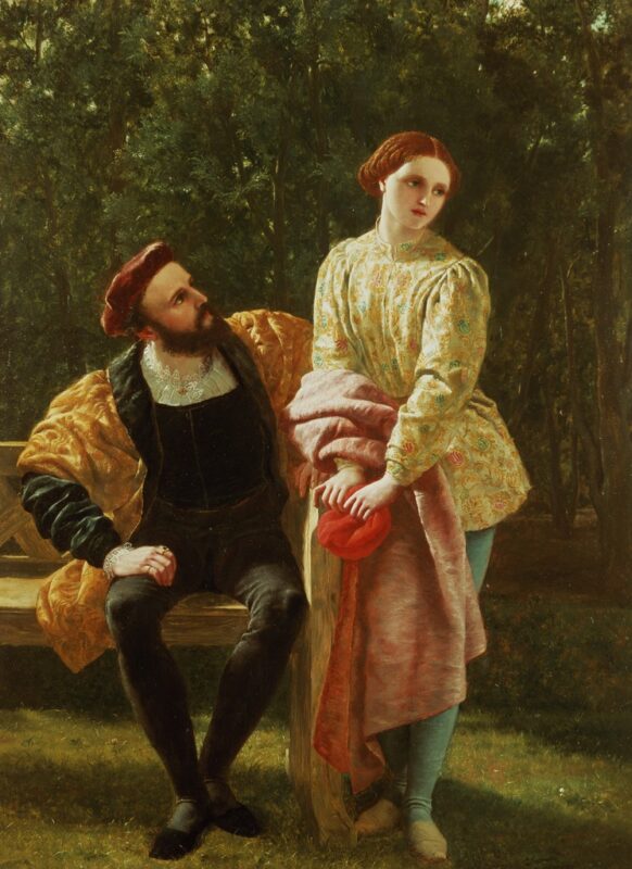 "Орсино и Виола", худ. Фредерик Ричард Пикерсгилл, 1850