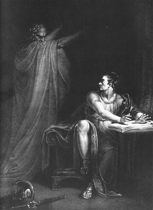 "Брут и тень Цезаря". Иллюстрация к трагедии Шекспира, 1802 год