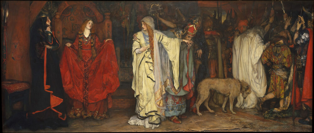 "Король Лир: Прощание Корделии", худ. Эдвин Остин Эбби, 1898