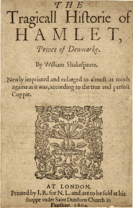 Титульный лист пьесы, 1604 г.