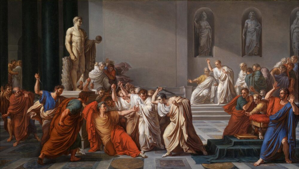 "Убийство Цезаря", худ. Винченцо Камуччини, 1804